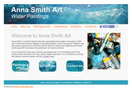 Screenshot of Web Design for Anna Smith Art